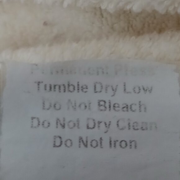 Artisans Vintage Top XL White Terry Fleece Embroidered Moose Button Up USA Made - Picture 11 of 11